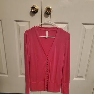 Pink button up